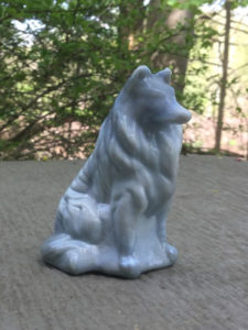Gray Mosser Glass Collie Figurine